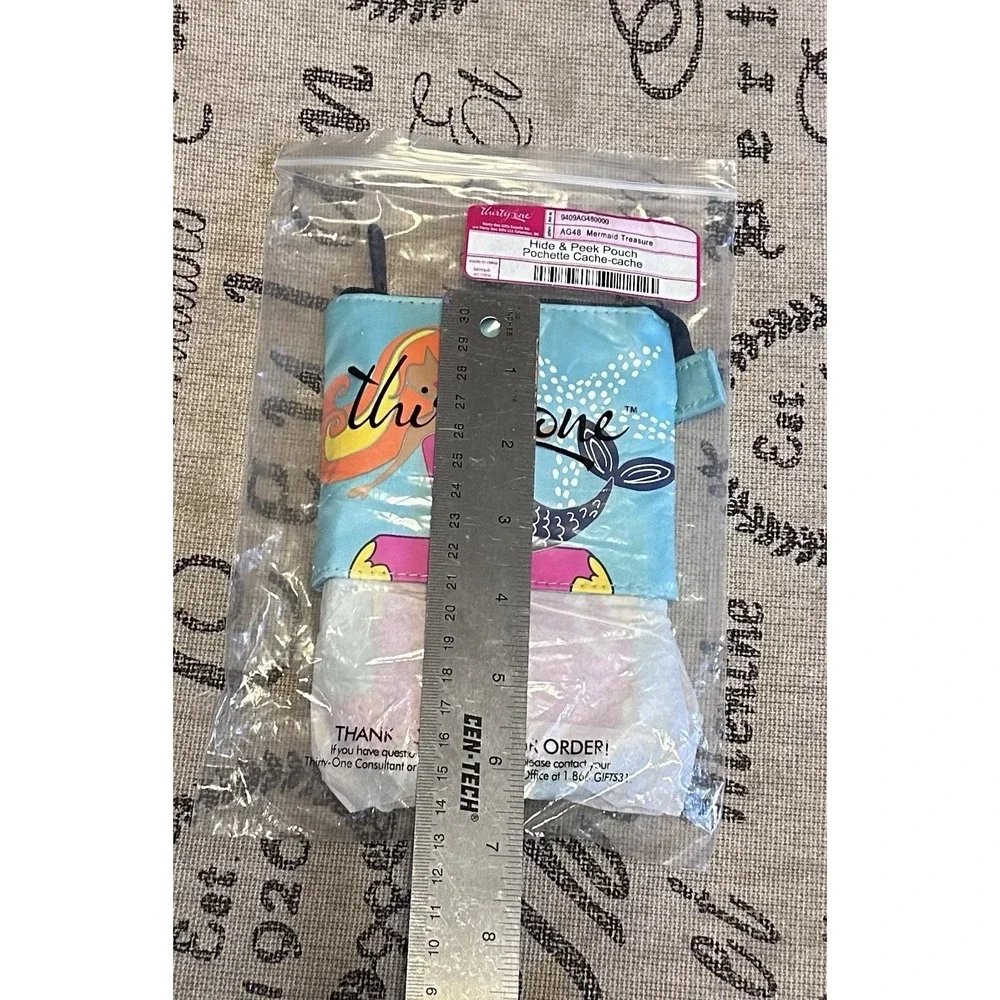Thirty One (31) brand Hide and Peek Pouch Mermaid Treasure